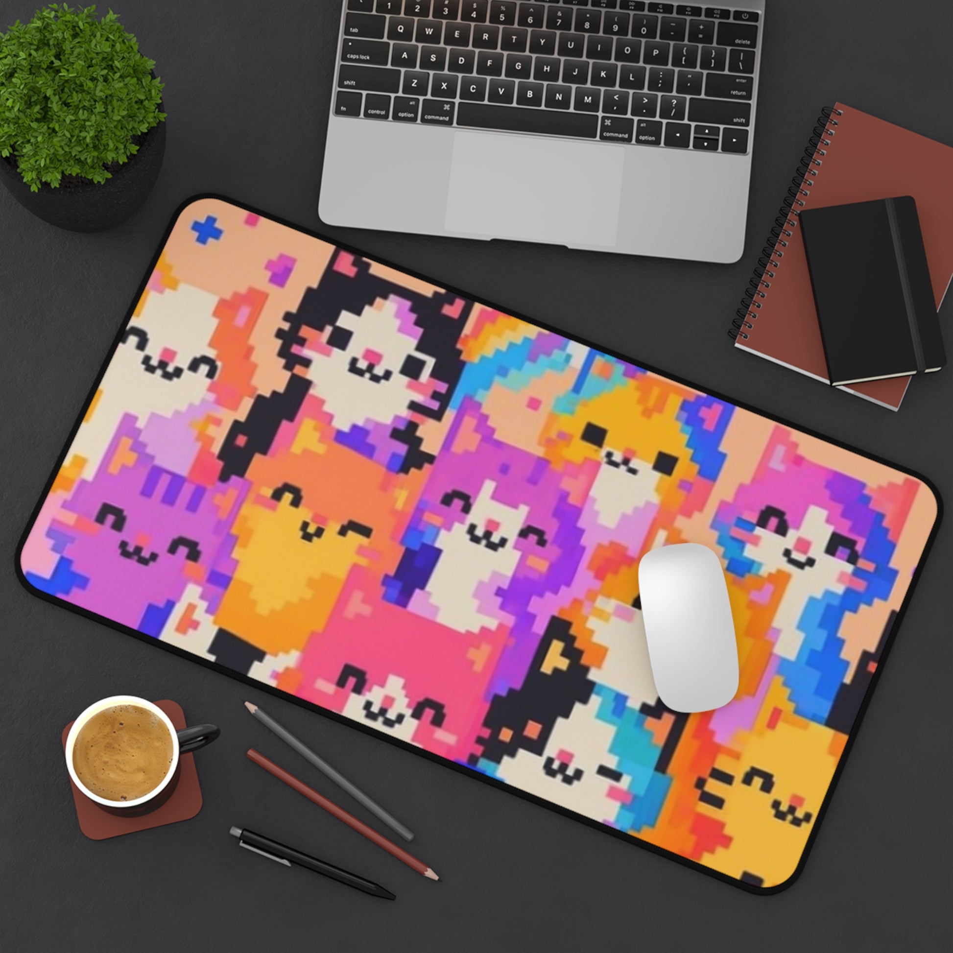 Colorful Kittens Mouse Pad