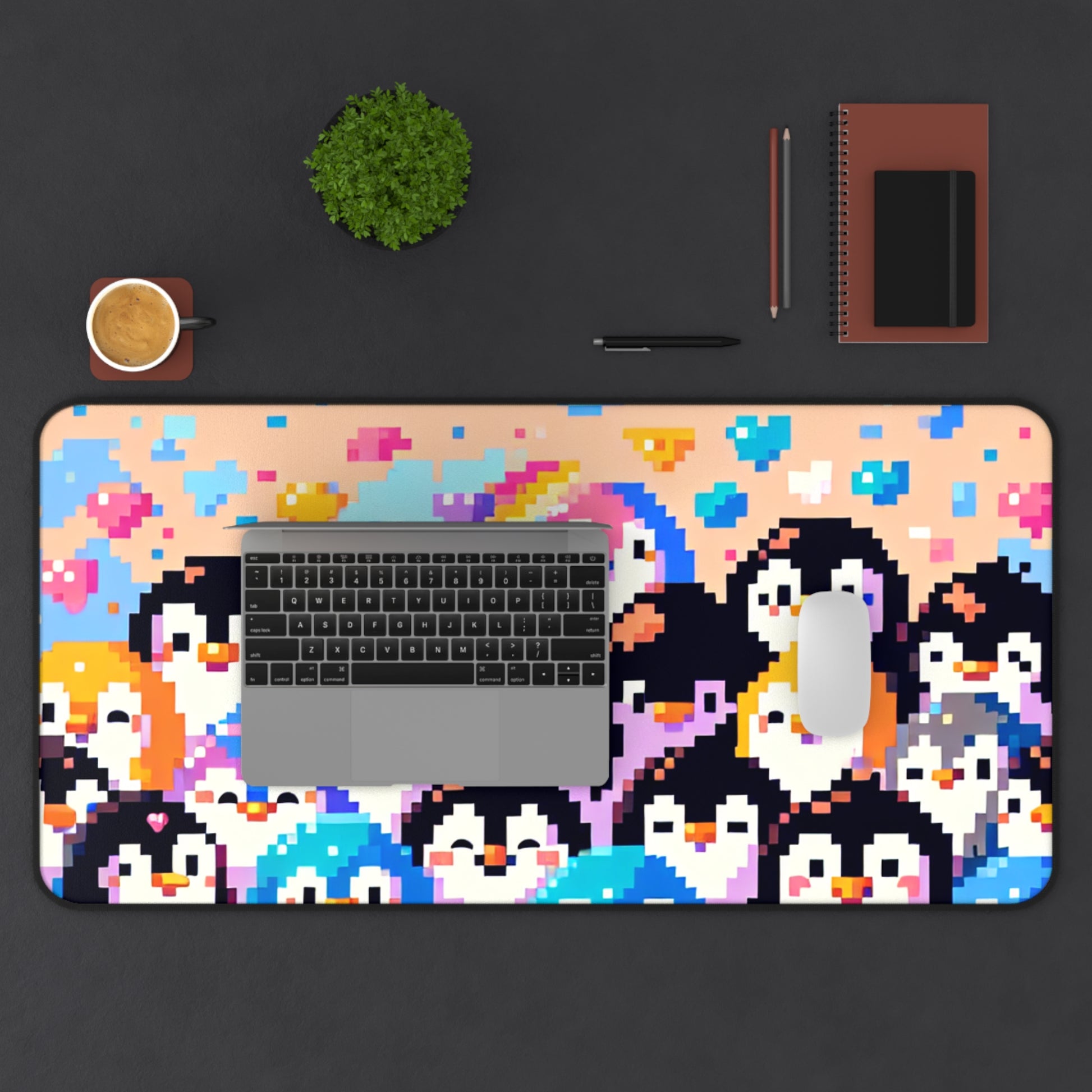 Colorful Pinguin Mouse Pad