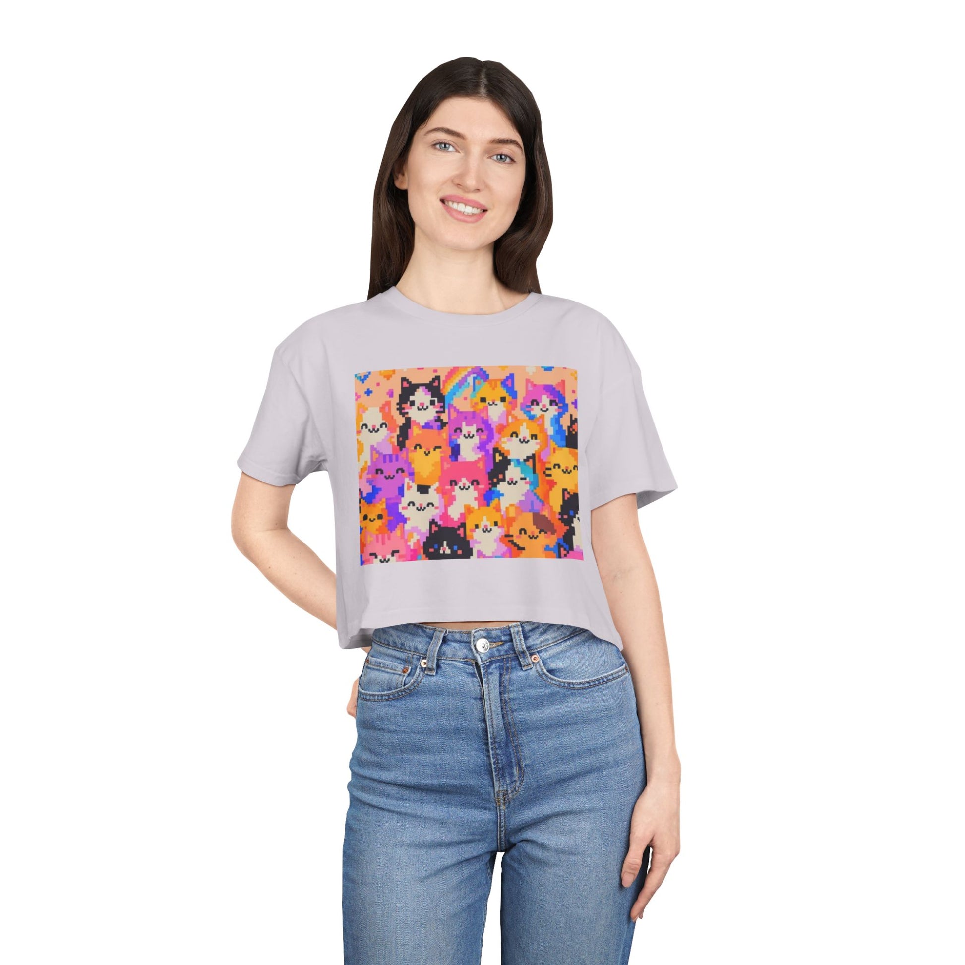 Colorful Kittens Women's Crop Top