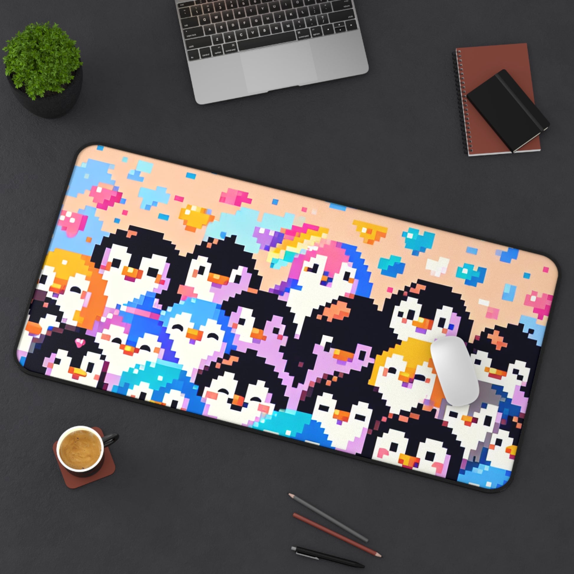Colorful Pinguin Mouse Pad