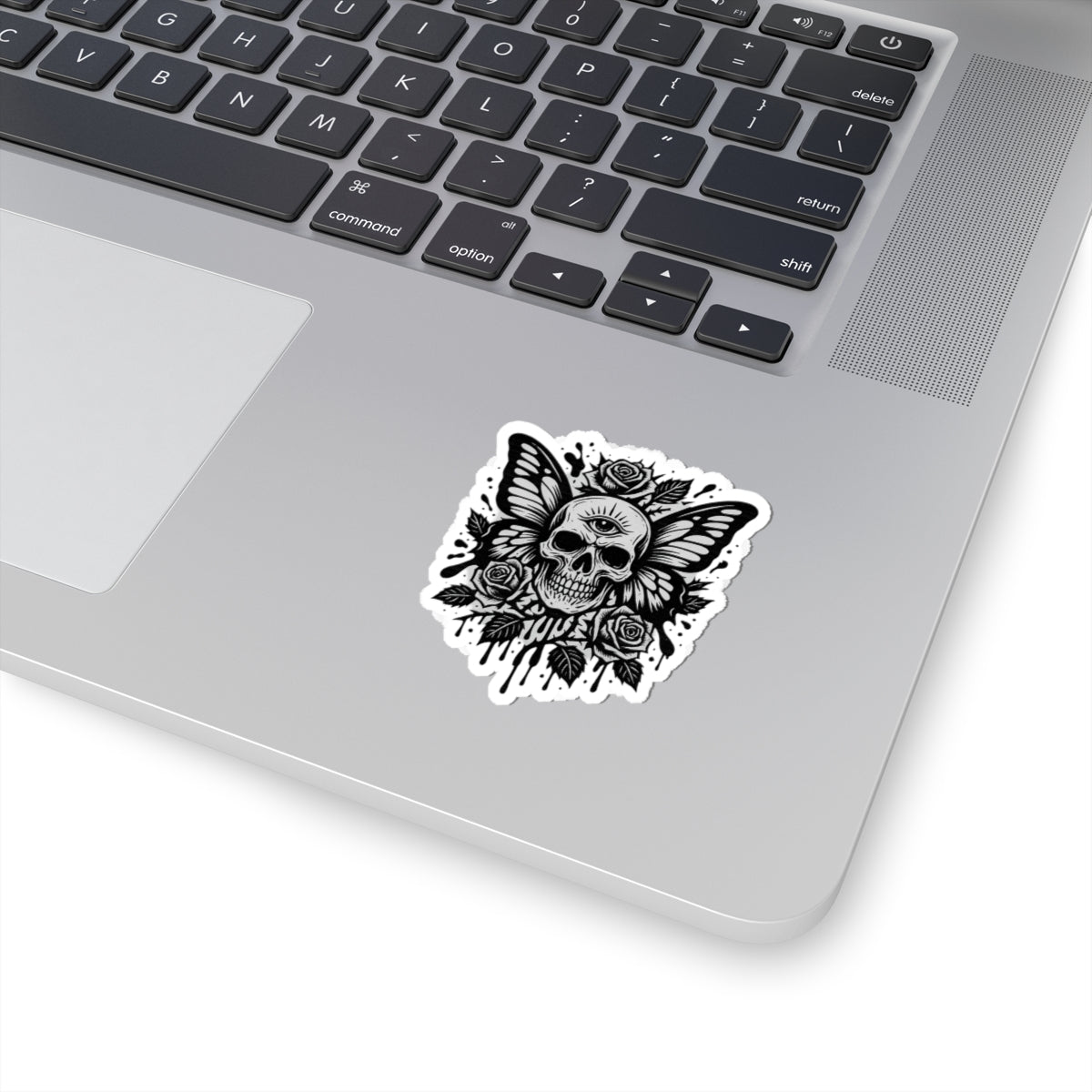 Butterfly Skull Sticker