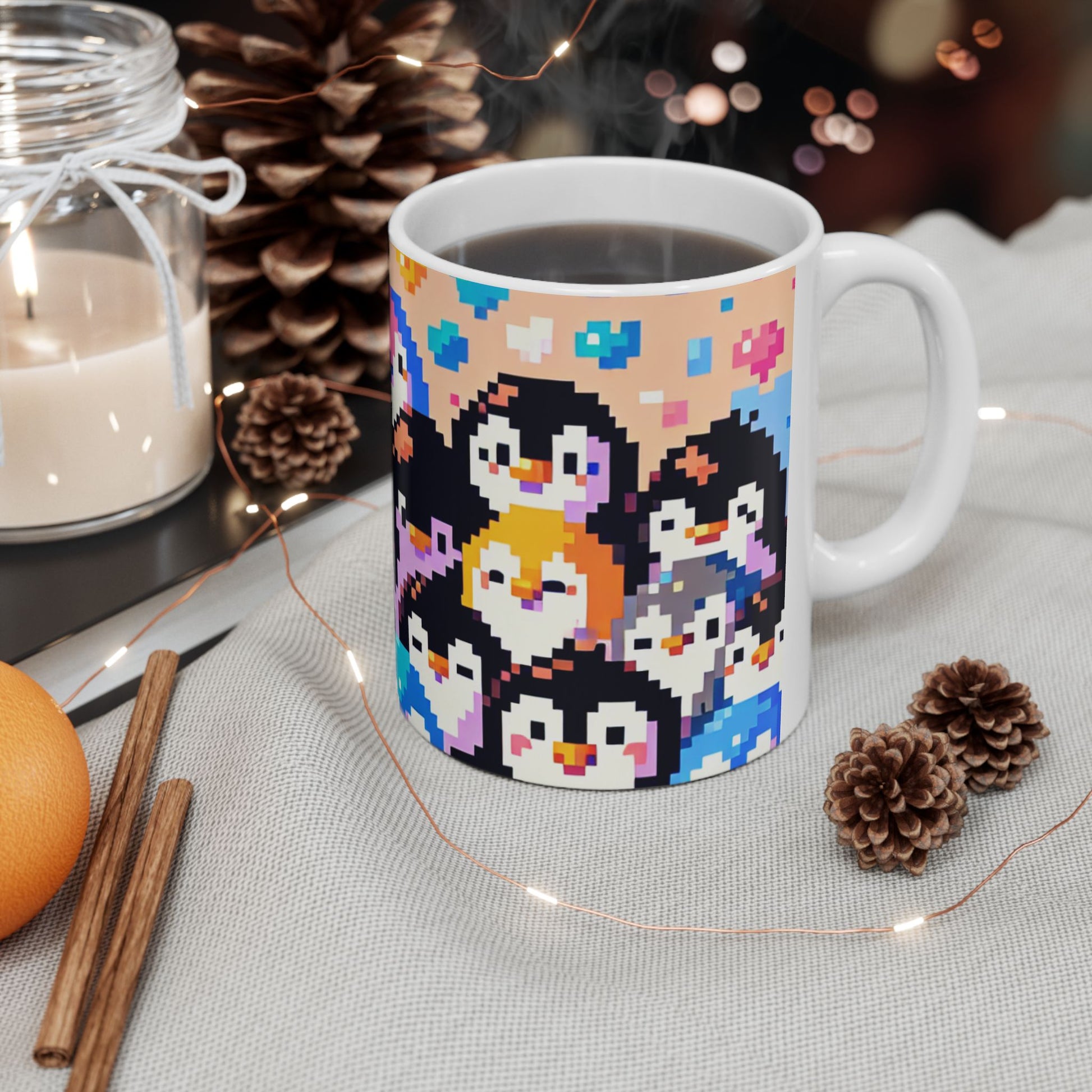 Colorful Penguin Mug