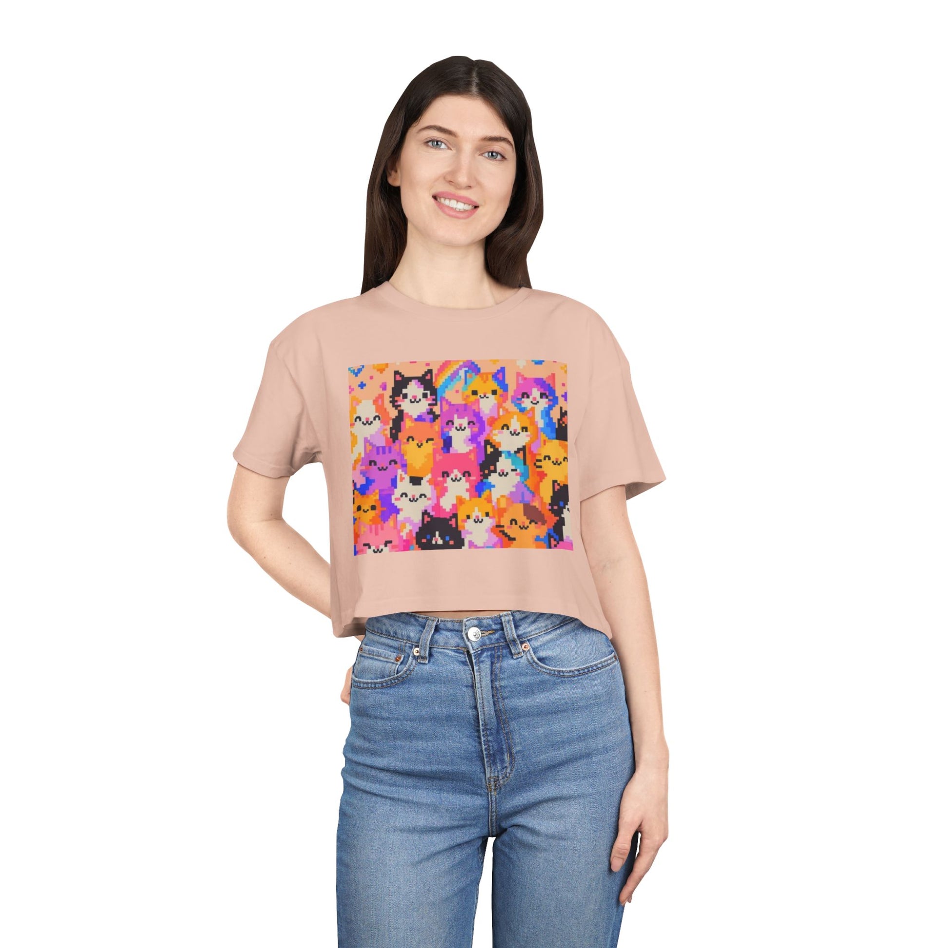 Colorful Kittens Women's Crop Top