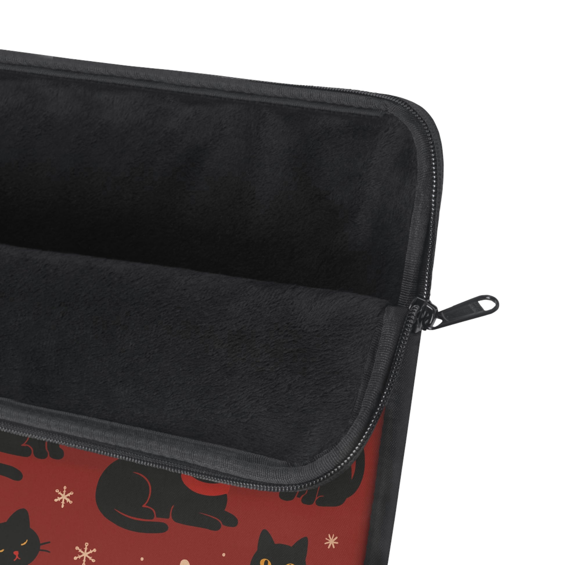 Christmas Black Cat Laptop Sleeve