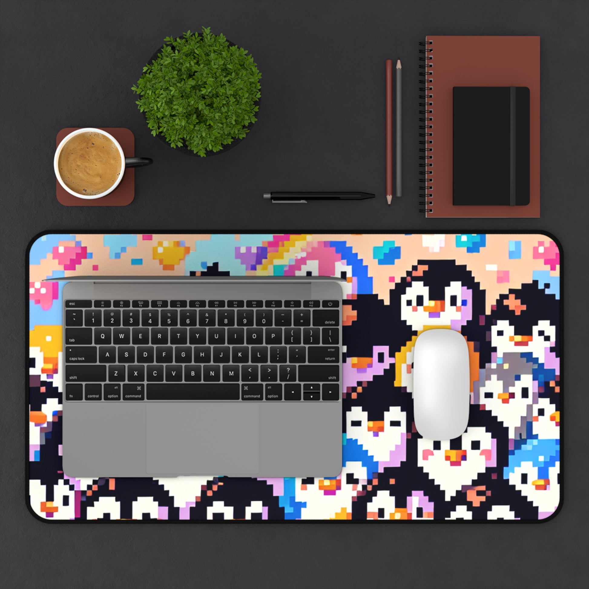 Colorful Pinguin Mouse Pad