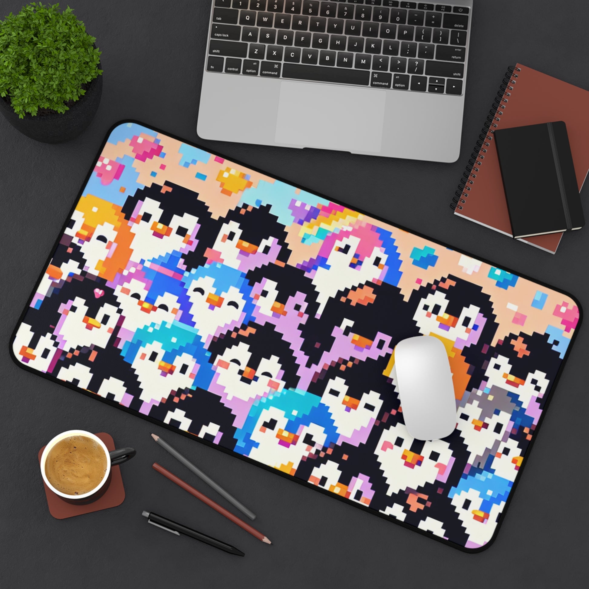Colorful Pinguin Mouse Pad