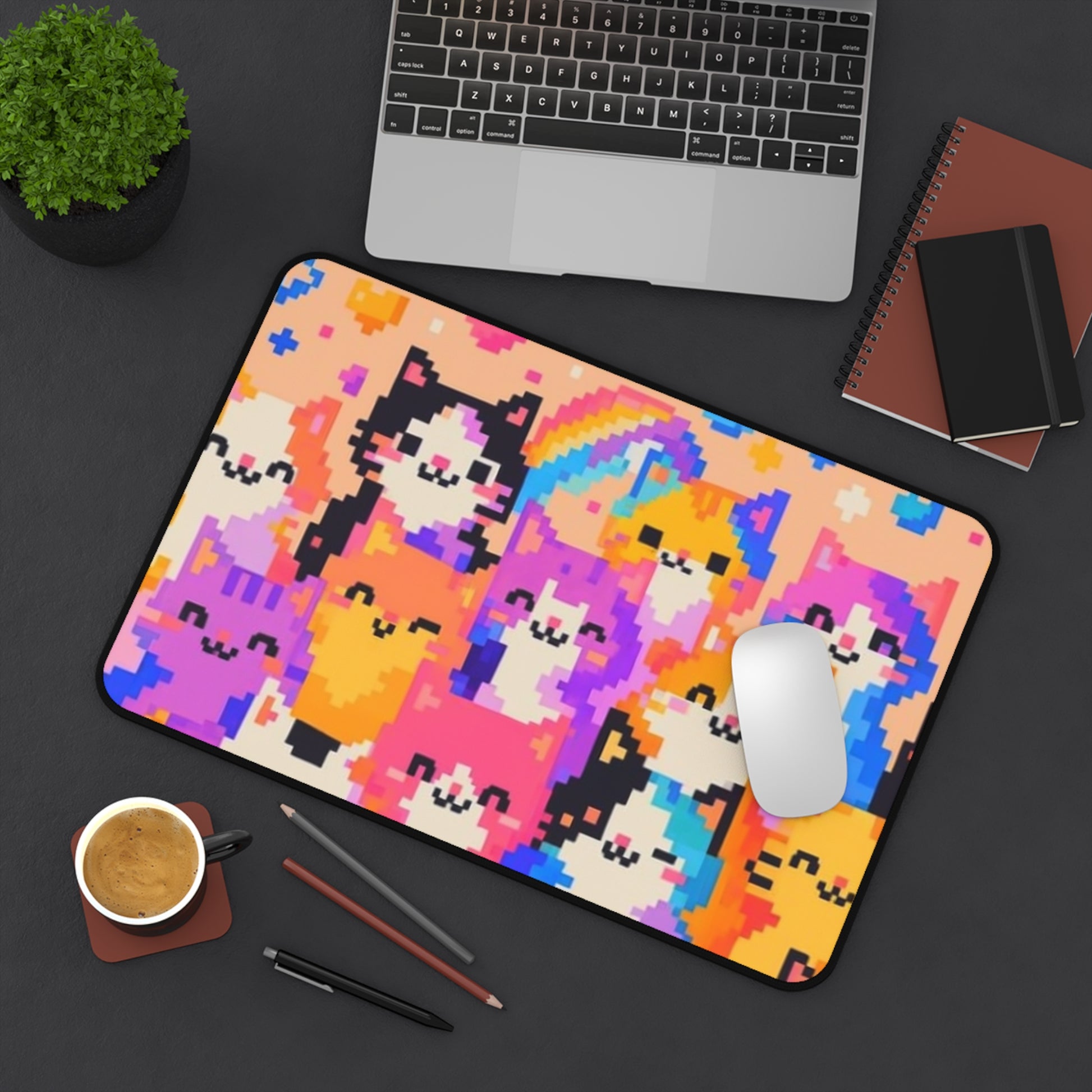 Colorful Kittens Mouse Pad