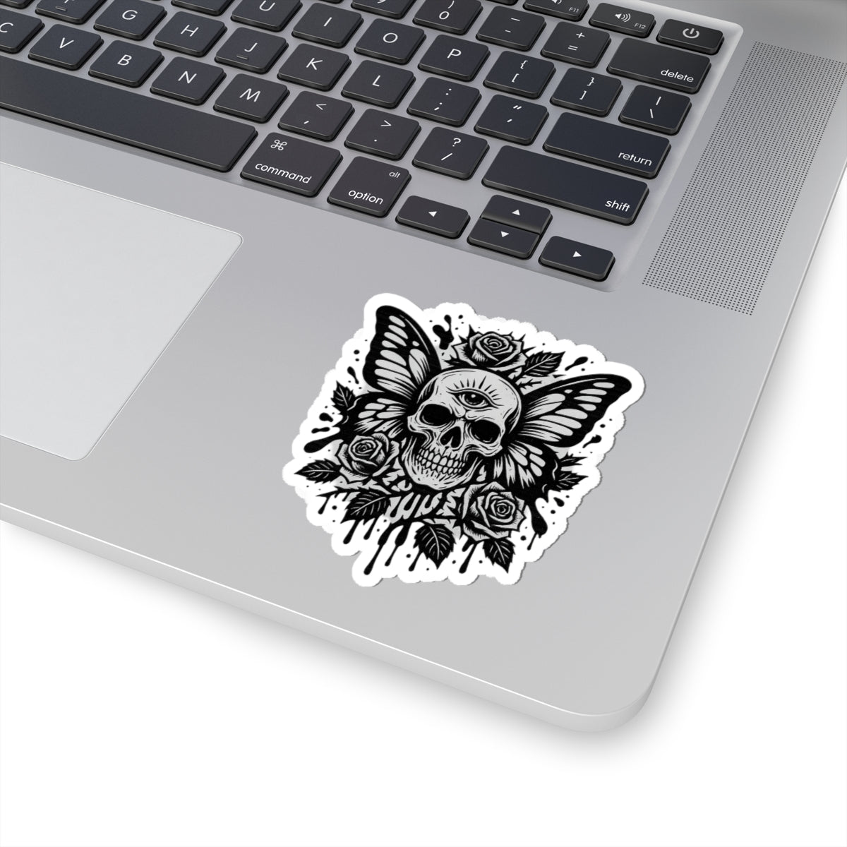 Butterfly Skull Sticker