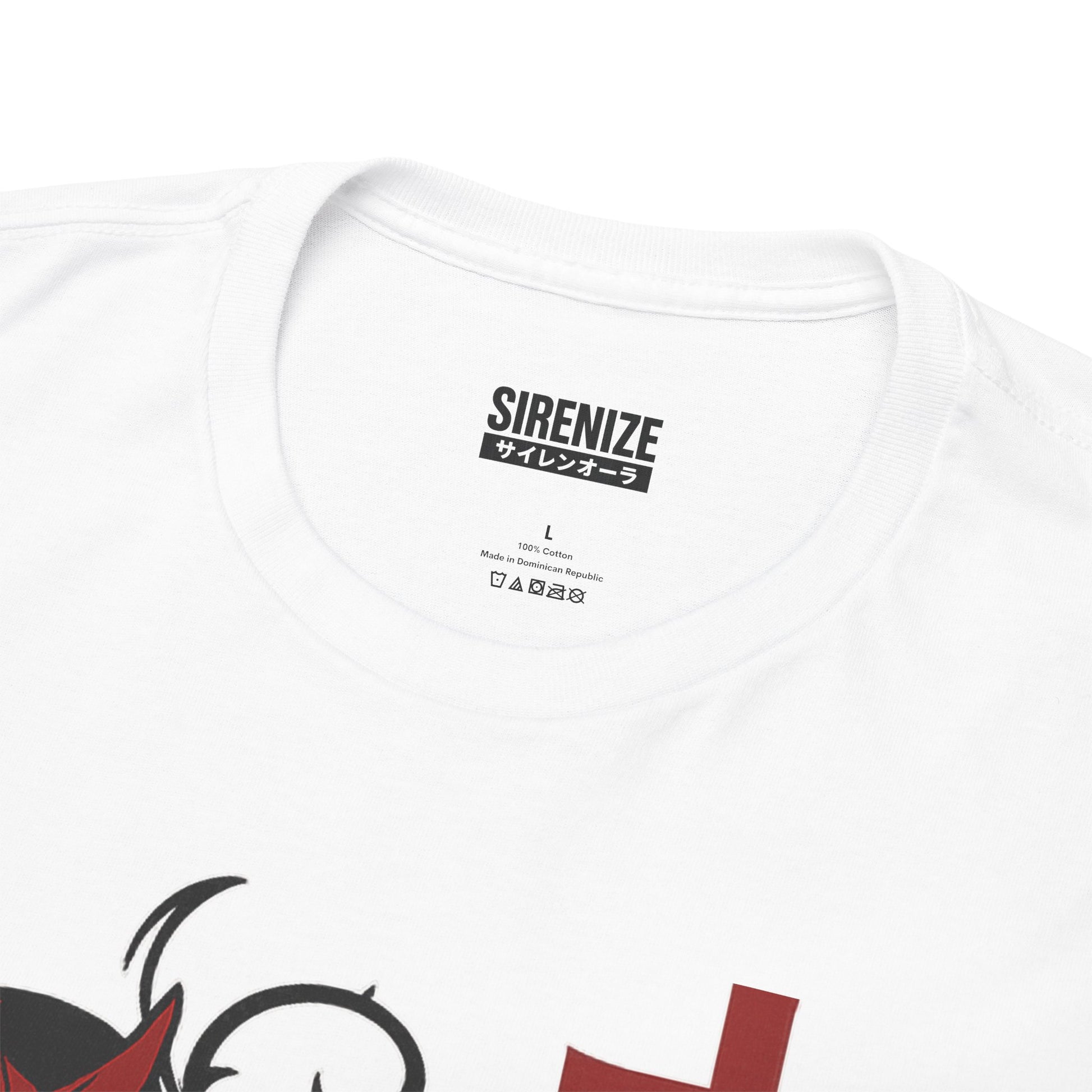 Gothic Graphic Tee: Sirenize Aura Design, Unisex Heavy Cotton T-Shirt for Halloween, Casual Wear, Festival Style, Unique Gift