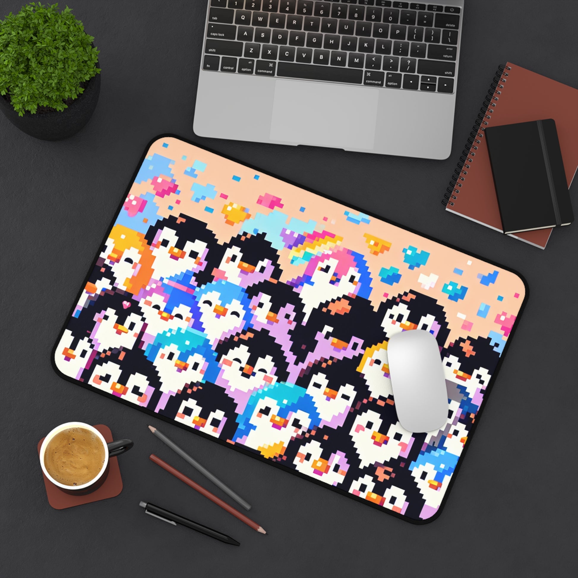 Colorful Pinguin Mouse Pad