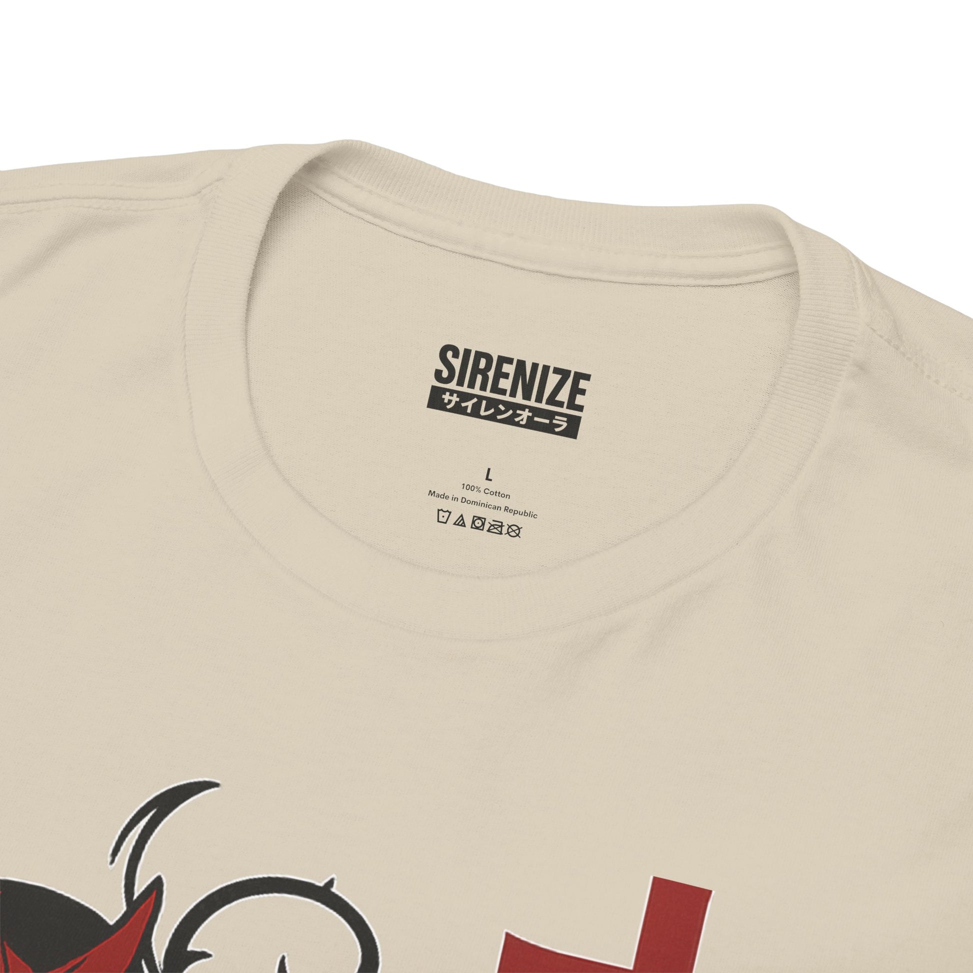 Gothic Graphic Tee: Sirenize Aura Design, Unisex Heavy Cotton T-Shirt for Halloween, Casual Wear, Festival Style, Unique Gift