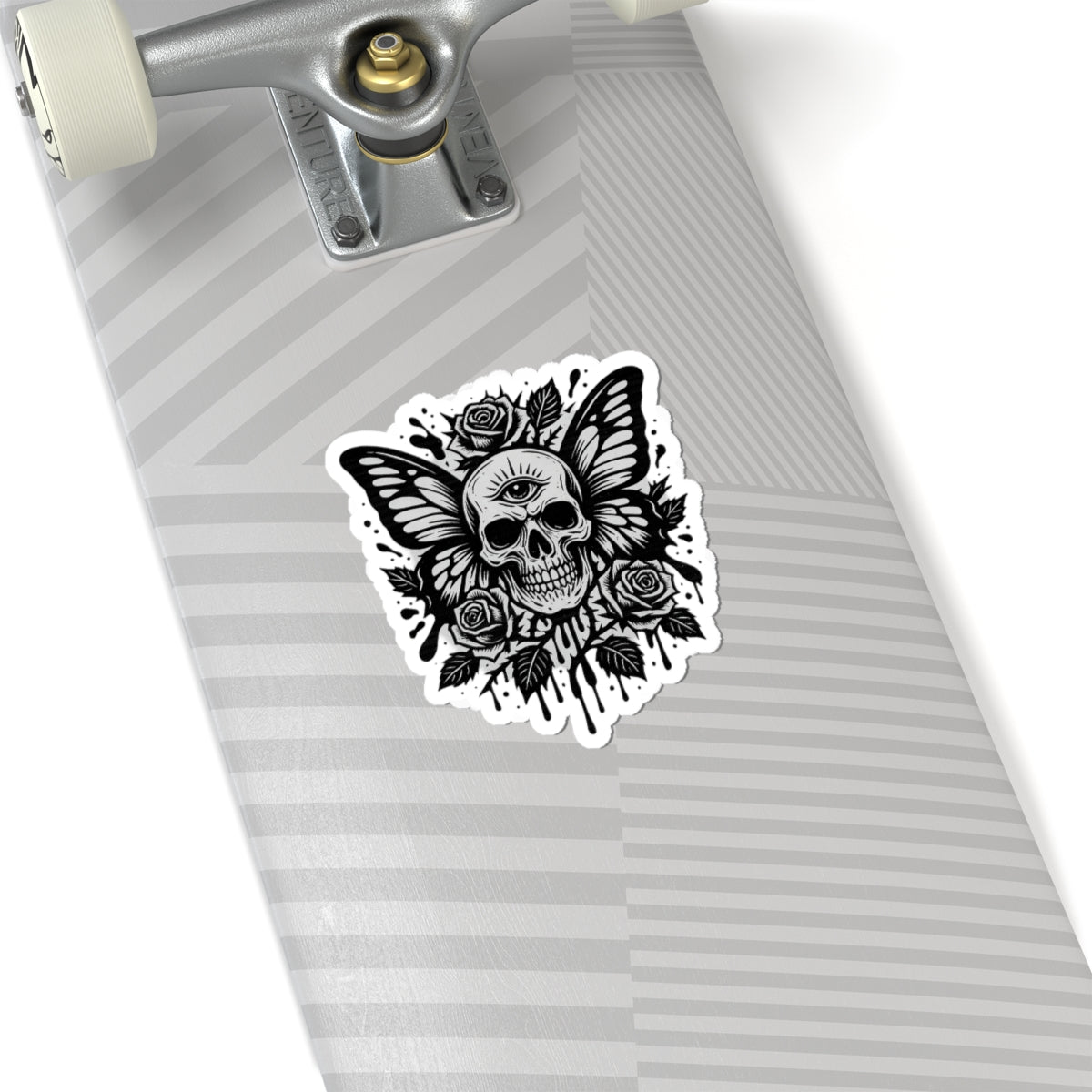 Butterfly Skull Sticker